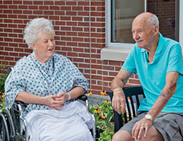 Photo of elderly couple talking. Links to Gifts from Retirement Plans. Photo of elderly couple talking. Links to Gifts from Retirement Plans.